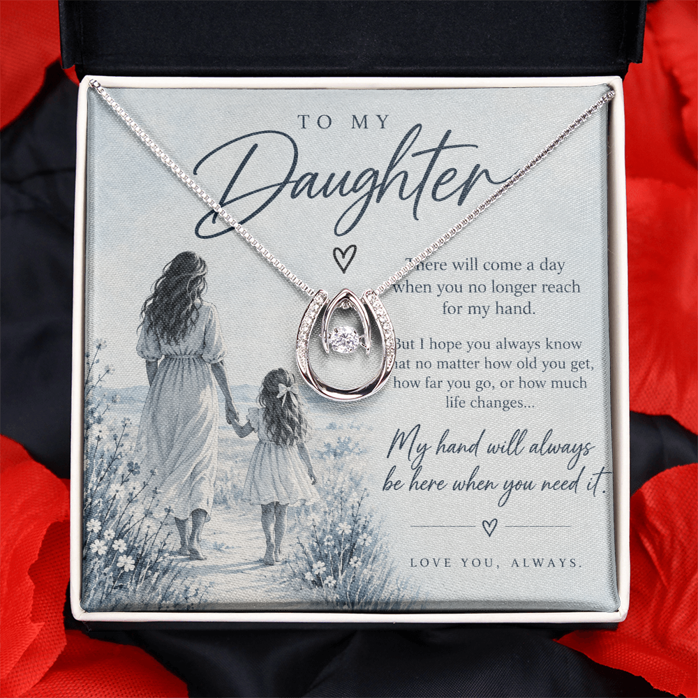 To My Daughter (There Will Come A Day) Crown Necklace