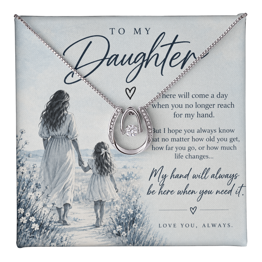 To My Daughter (There Will Come A Day) Crown Necklace