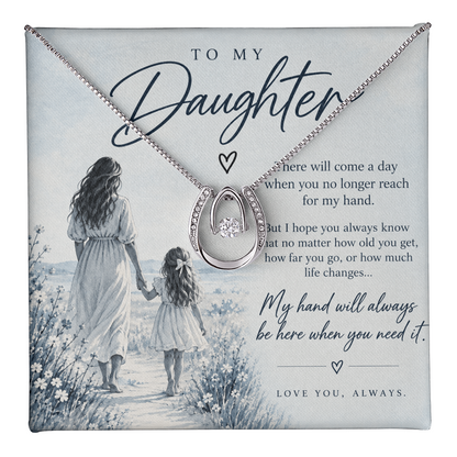 To My Daughter (There Will Come A Day) Crown Necklace