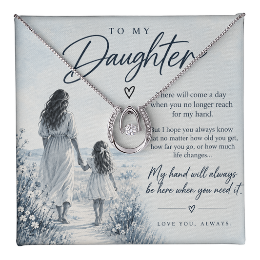 To My Daughter (There Will Come A Day) Crown Necklace