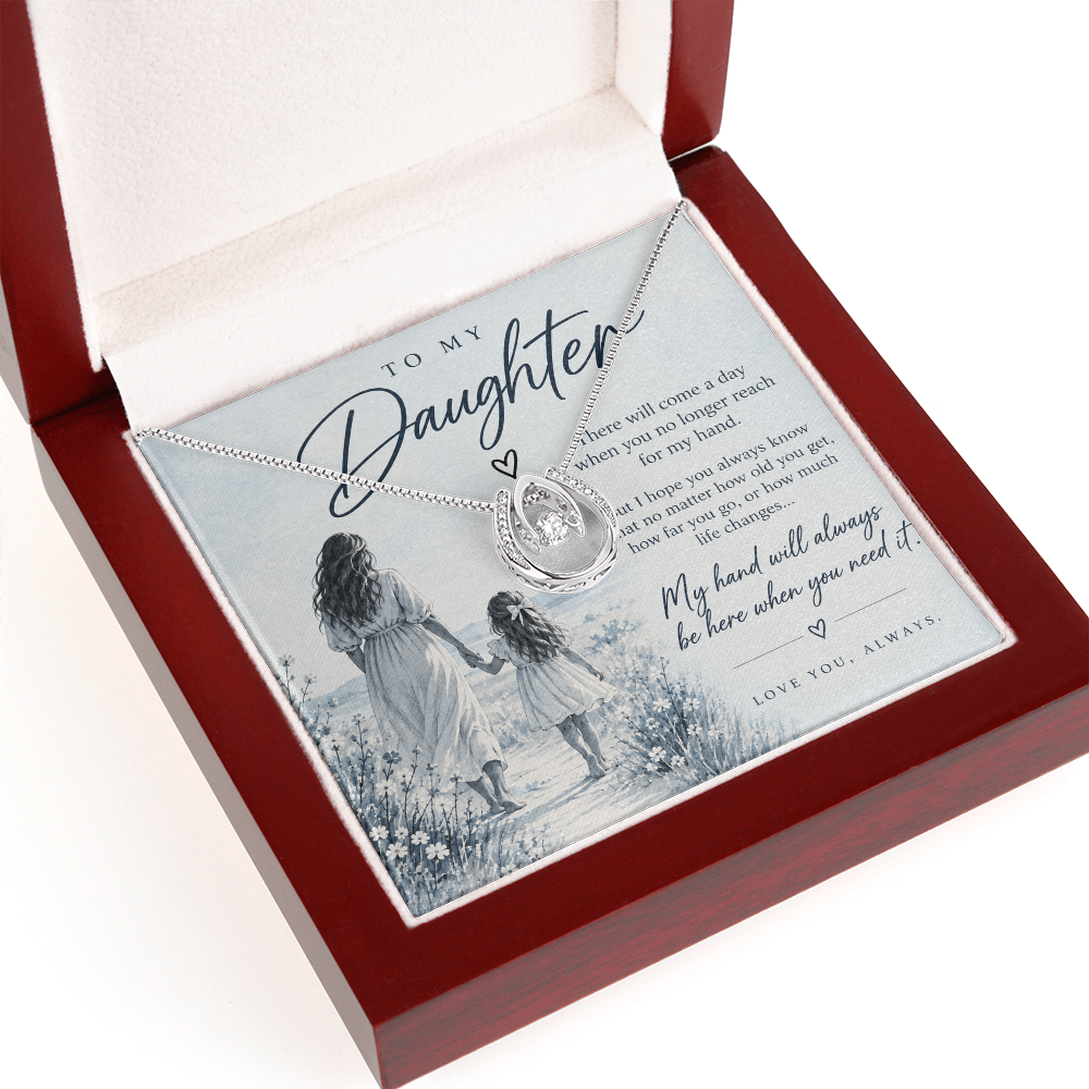 To My Daughter (There Will Come A Day) Crown Necklace