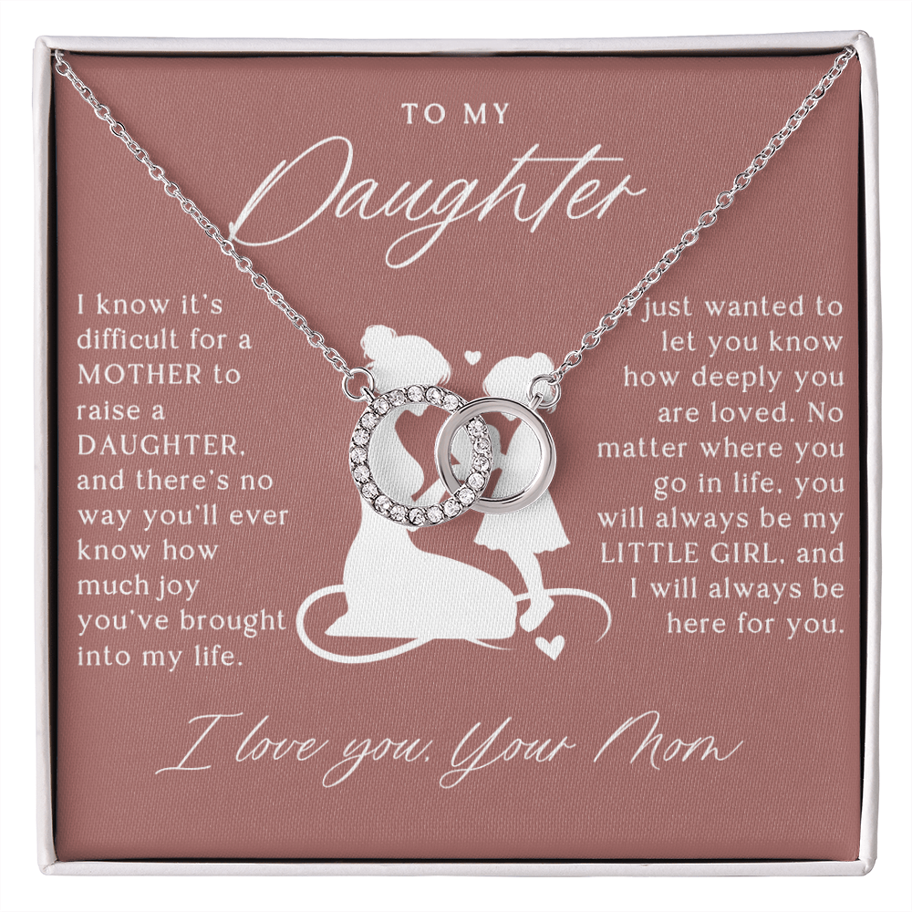 To My Daughter From Mom - Forever Linked Necklace