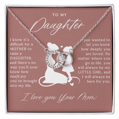 To My Daughter From Mom - Forever Linked Necklace