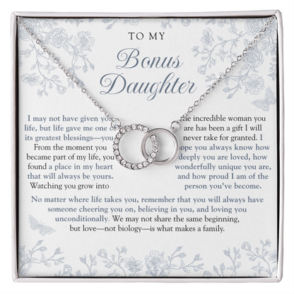 To My Bonus Daughter (A Place In My Heart) Dusty Blue Chinoiserie