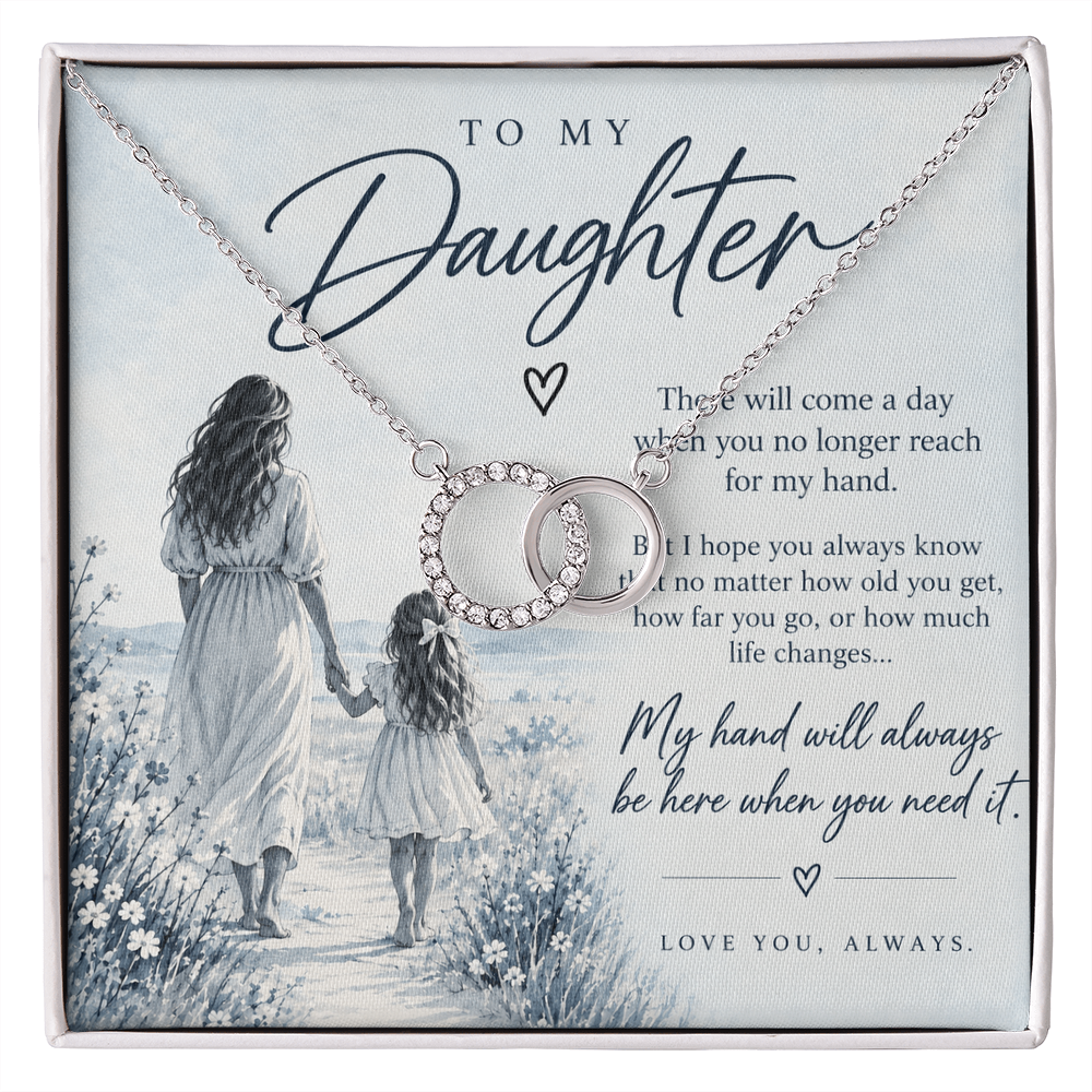 To My Daughter (There Will Come A Day) Forever Linked Necklace