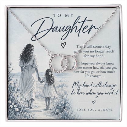To My Daughter (There Will Come A Day) Forever Linked Necklace