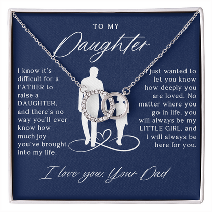 To My Daughter From Dad - Forever Linked Necklace