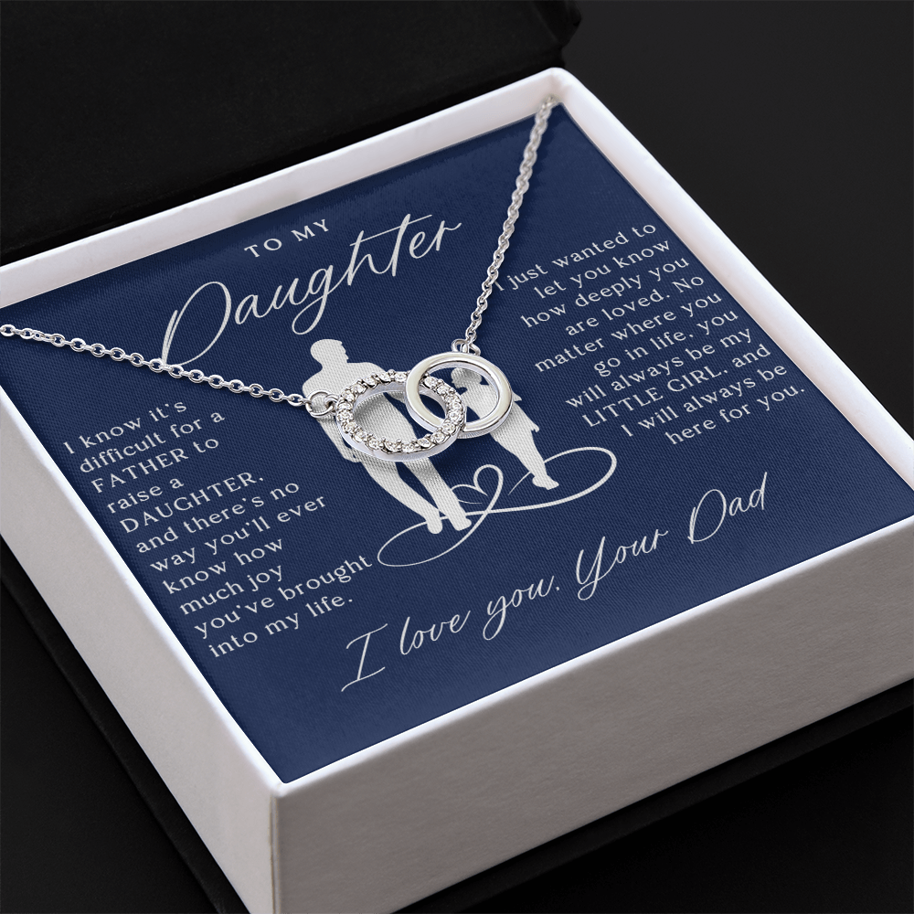 To My Daughter From Dad - Forever Linked Necklace