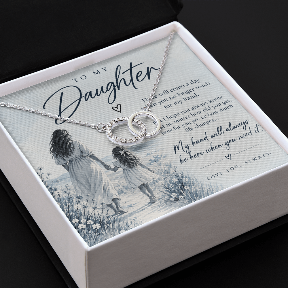 To My Daughter (There Will Come A Day) Forever Linked Necklace