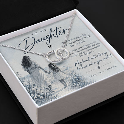 To My Daughter (There Will Come A Day) Forever Linked Necklace