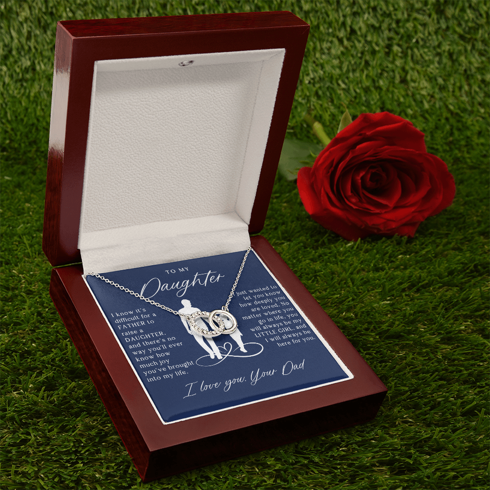 To My Daughter From Dad - Forever Linked Necklace