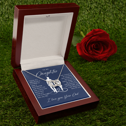 To My Daughter From Dad - Forever Linked Necklace