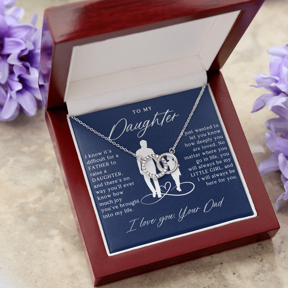 To My Daughter From Dad - Forever Linked Necklace