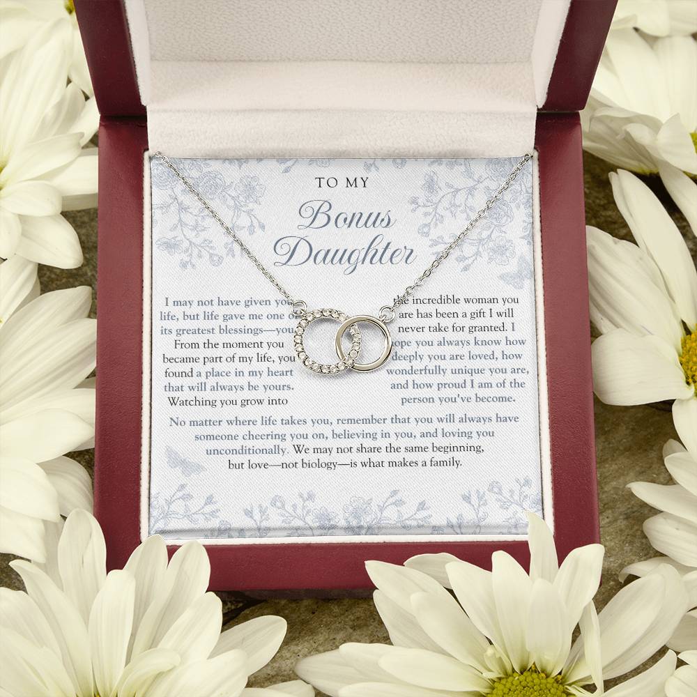 To My Bonus Daughter (A Place In My Heart) Dusty Blue Chinoiserie