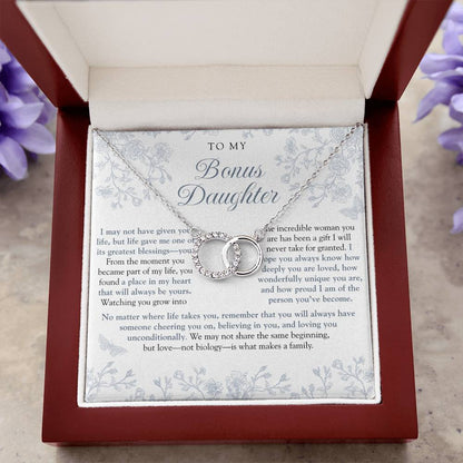 To My Bonus Daughter (A Place In My Heart) Dusty Blue Chinoiserie