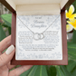 To My Bonus Daughter (A Place In My Heart) Dusty Blue Chinoiserie