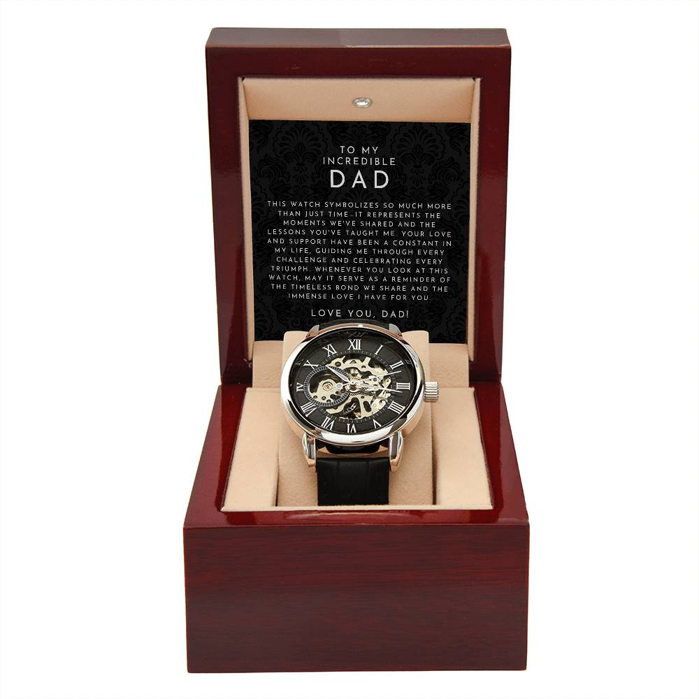 Incredible Dad Openwork Watch