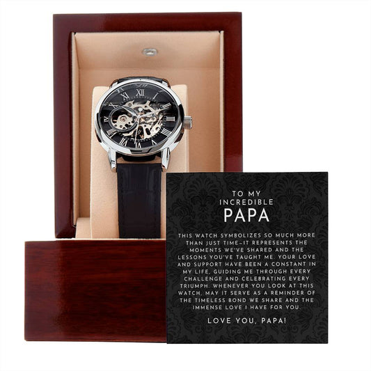 Incredible Papa Openwork Watch