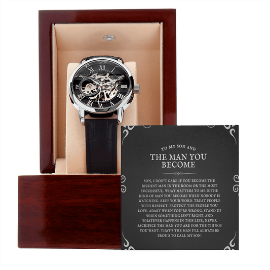 To Son From Dad Openwork Watch | The Man You Become