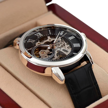 To My Dad From Son Skeleton Watch