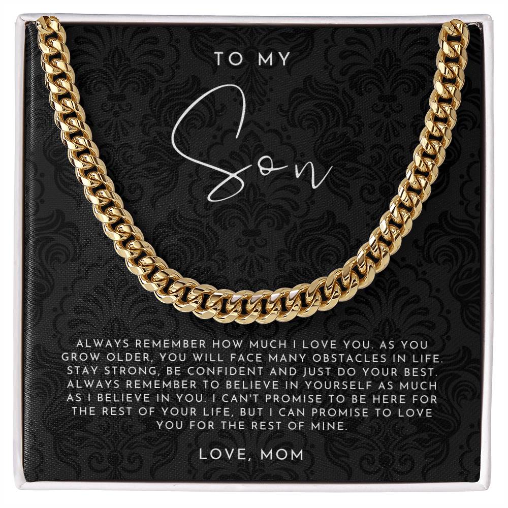 Son Necklace, Mother To Son Gift