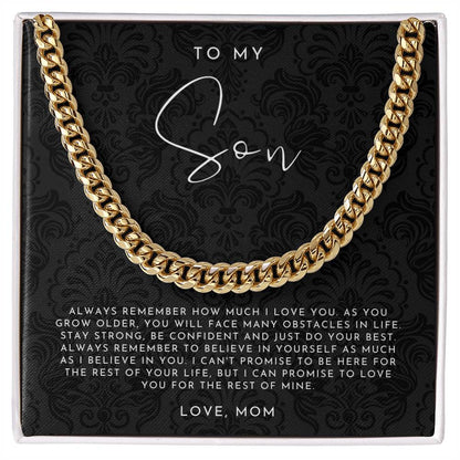 Son Necklace, Mother To Son Gift