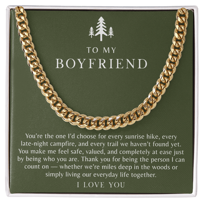 To My Boyfriend Necklace