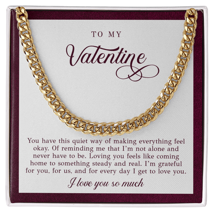 To My Valentine Necklace