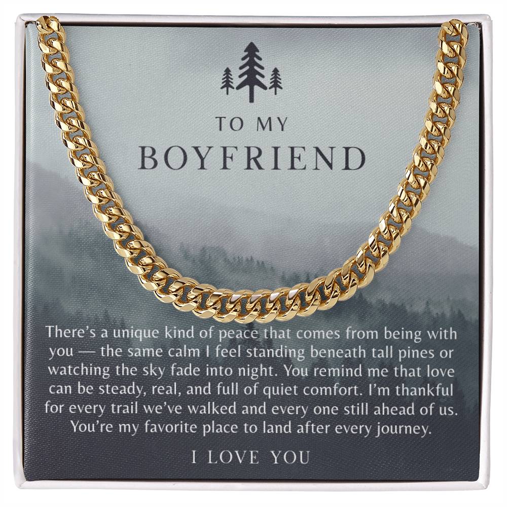 To My Boyfriend Necklace