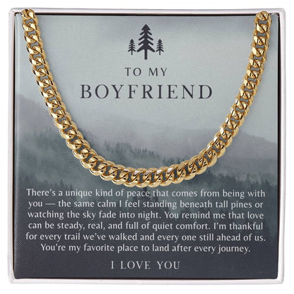 To My Boyfriend Necklace