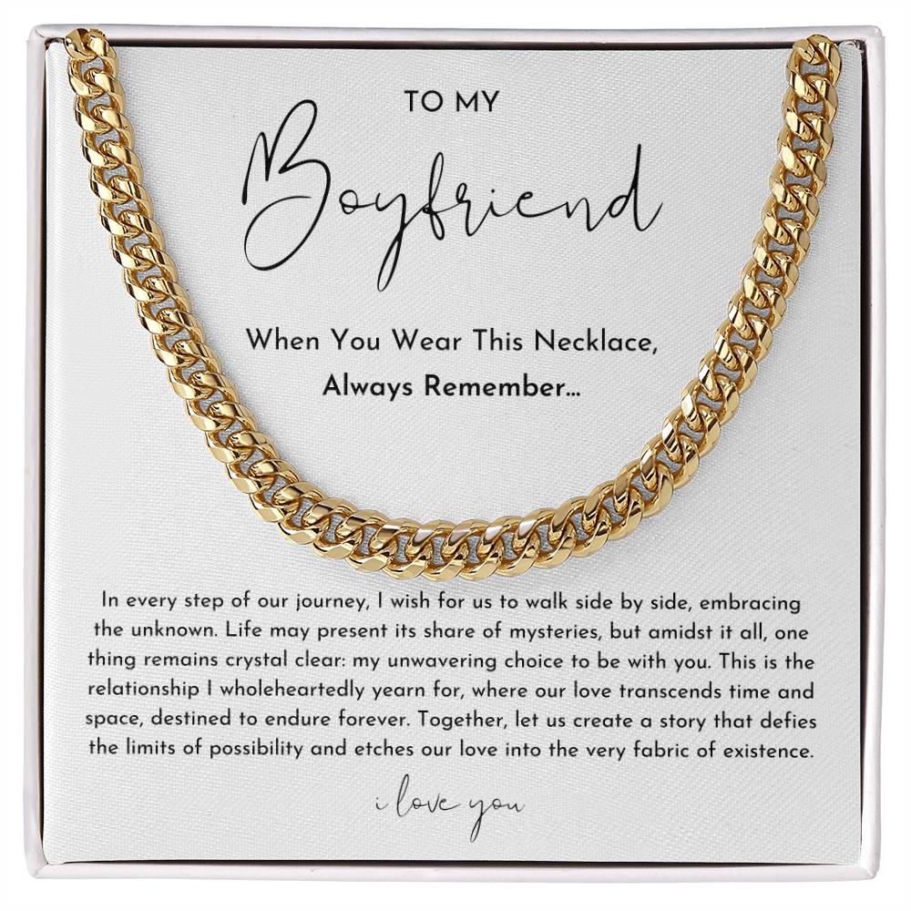 Boyfriend Promise Necklace Gift