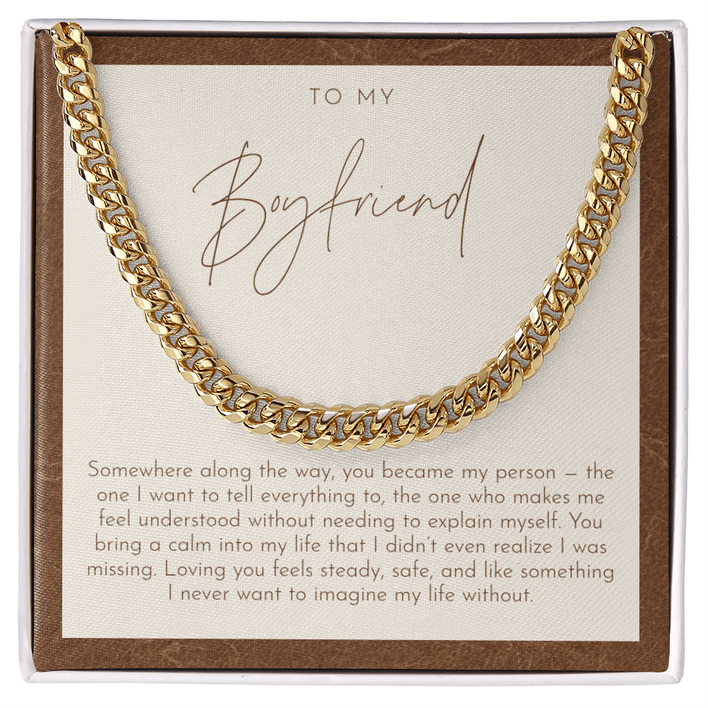 To My Boyfriend Necklace