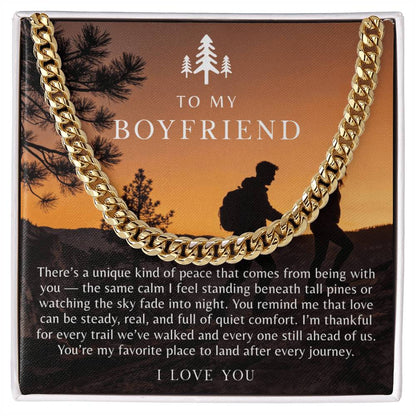 To My Boyfriend Necklace