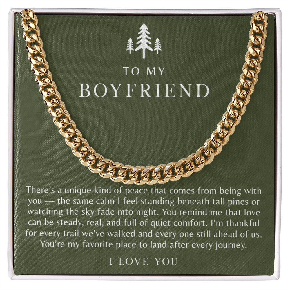 To My Boyfriend Necklace