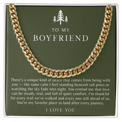 To My Boyfriend Necklace