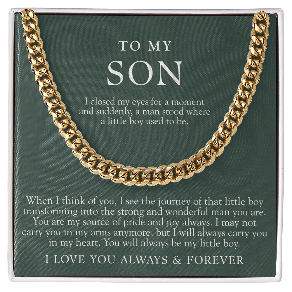 To My Son | I Closed My Eyes Forest Green