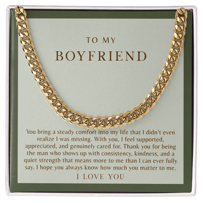 To My Boyfriend Necklace