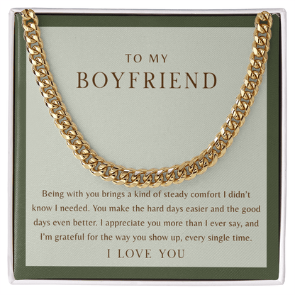 To My Boyfriend Necklace