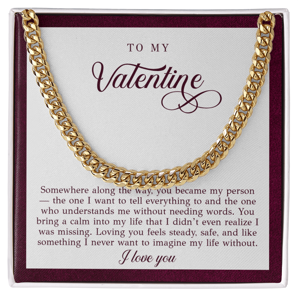 To My Valentine Necklace
