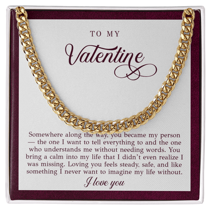 To My Valentine Necklace