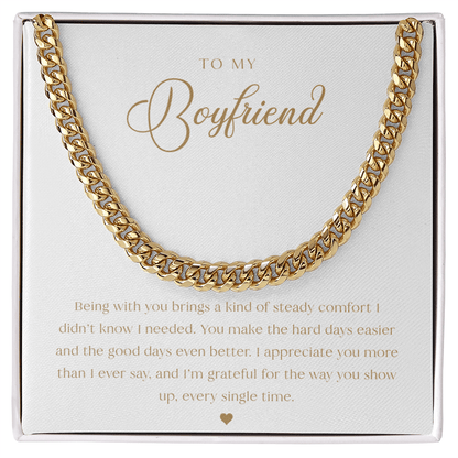 To My Boyfriend Necklace