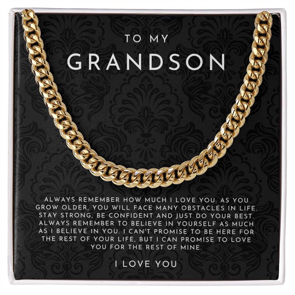 To My Grandson Necklace