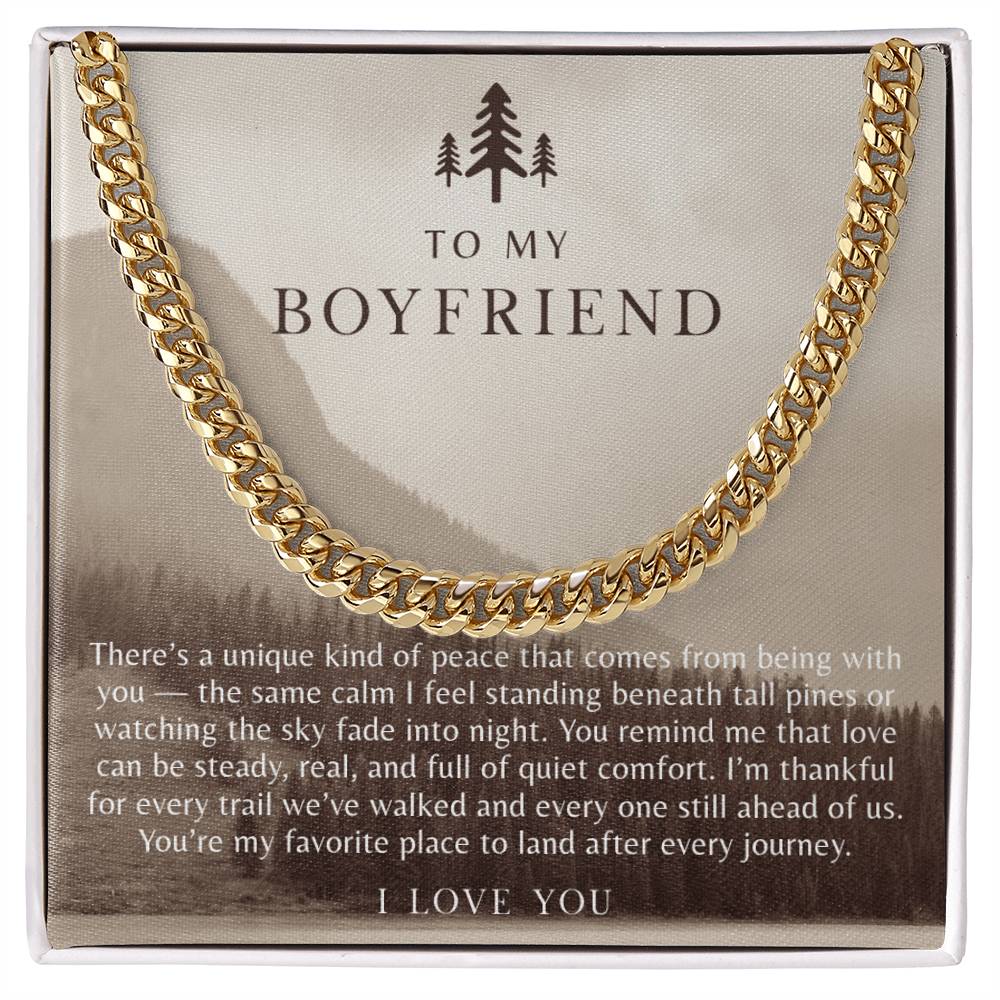 To My Boyfriend Necklace