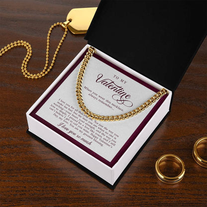 To My Valentine Men's Gift (I Love You)