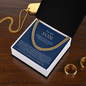 To My Son | Always My Little Boy Navy & Gold