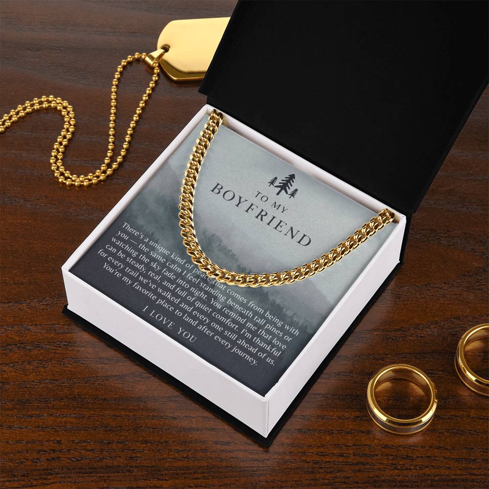 To My Boyfriend Necklace