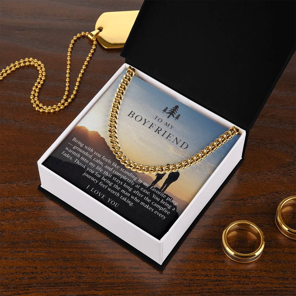 To My Boyfriend Necklace