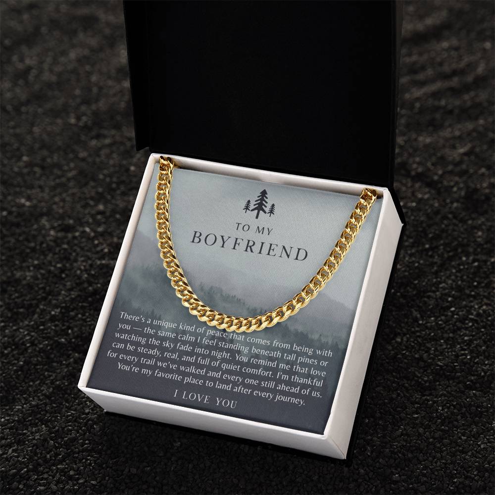 To My Boyfriend Necklace