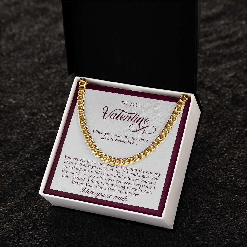 To My Valentine Men's Gift (You Are My Peace)