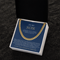 To My Son | Always My Little Boy Navy & Gold